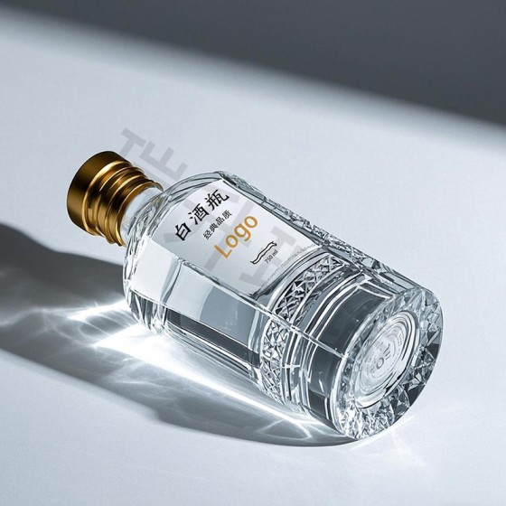 晶白酒瓶-018