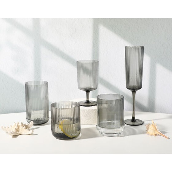 325ml Grey Premium Goblets Party Gathering Stemware Drinking Wine Glass Cups