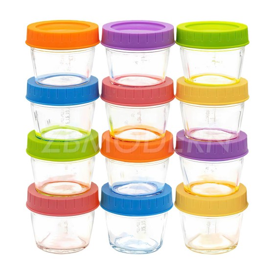 Glass Baby Food Storage 4 Oz/120 Ml Food Storage Container